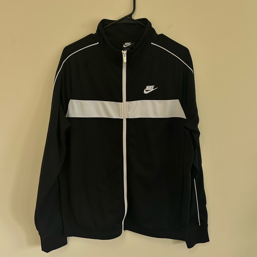 Nike Black and White Track Jacket